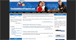 Desktop Screenshot of casinoaffiliateprogram.com